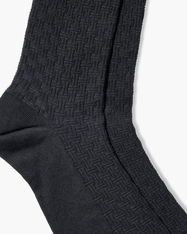 Patch Black Socks