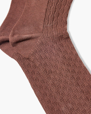 Patch Light Brown Socks