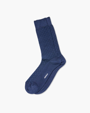 Patch Navy Socks