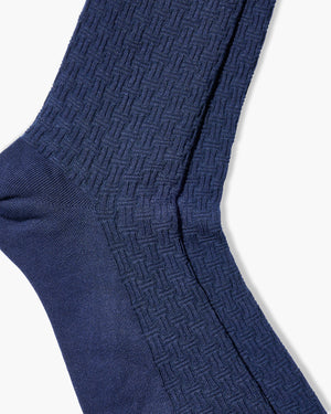 Patch Navy Socks