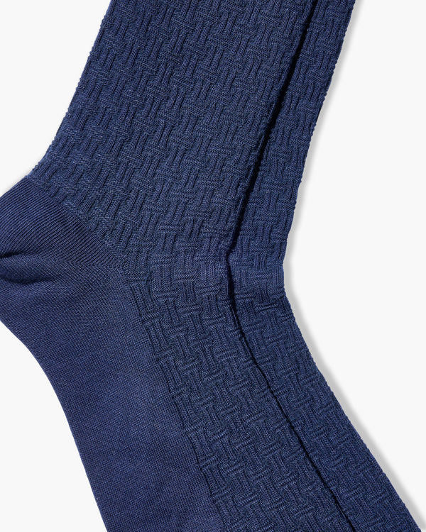 Patch Navy Socks