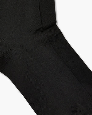 Aquila Black Plain Socks