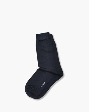Aquila Navy Plain Socks