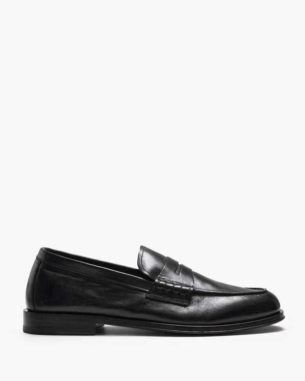 Prescott Black Penny Loafers