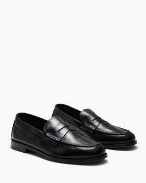 Prescott Black Penny Loafers