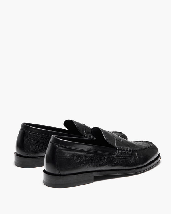 Prescott Black Penny Loafers