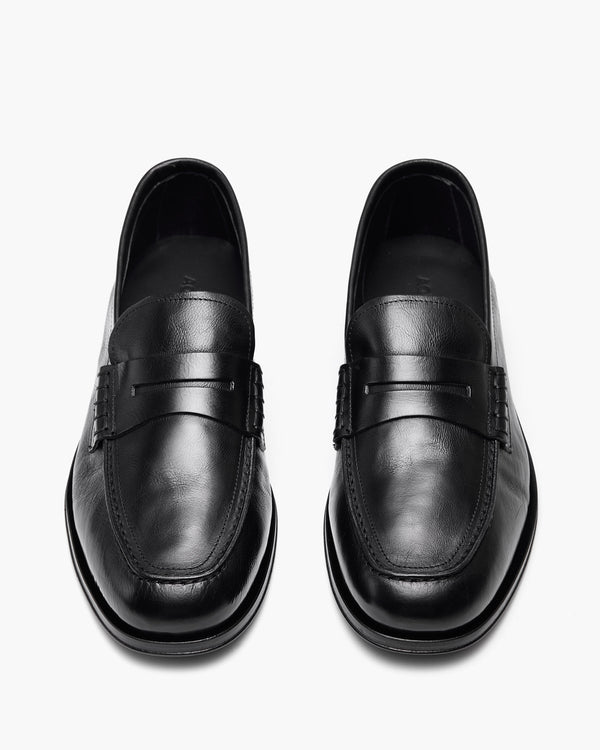 Prescott Black Penny Loafers