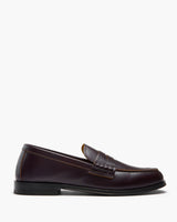 Prescott Oxblood Hi-Shine Penny Loafers