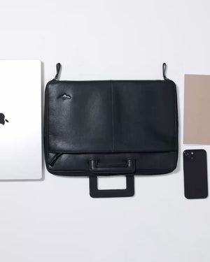 Montoro Black Compact Briefcase