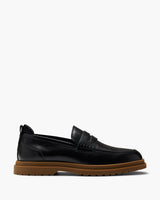 Radar Black Toffee Penny Loafers