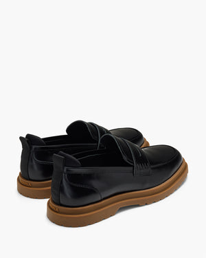 Radar Black Toffee Penny Loafers
