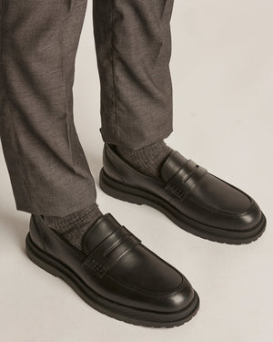 Radar Black Penny Loafers