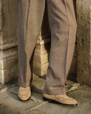 Raynor Biscuit Suede Penny Loafers