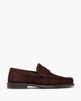 Ringo Chocolate Suede Penny Loafers