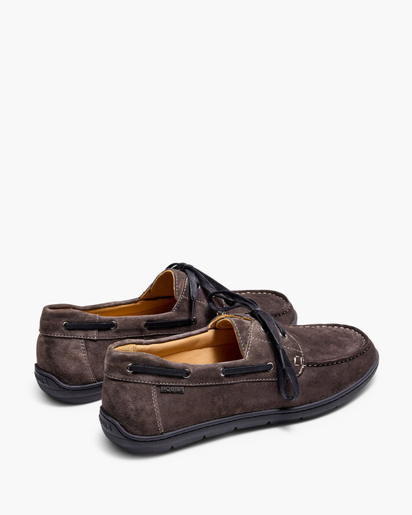 Riviera Charcoal Suede Deck Shoes