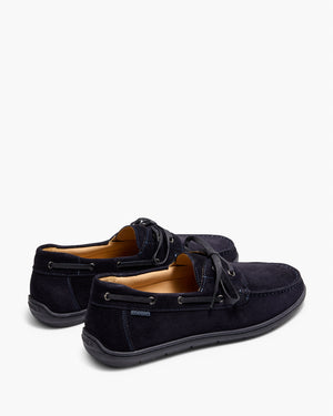 Riviera Navy Suede Deck Shoes