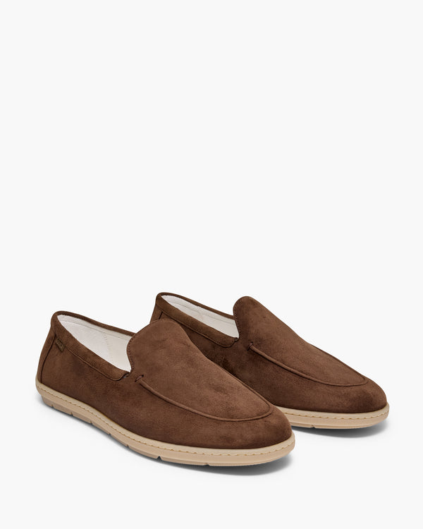 Riviera Suede Brown Loafers