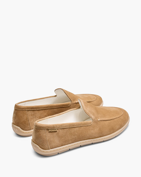 Riviera Suede Sand Loafers