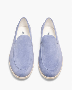 Riviera Suede Pale Blue Loafers