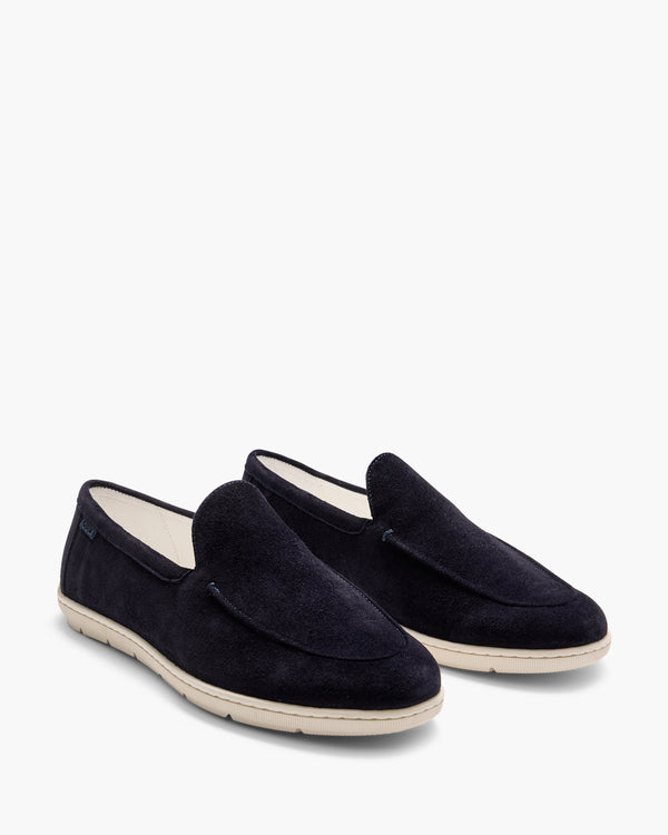 Riviera Suede Navy Loafers
