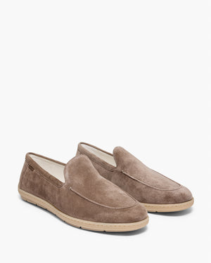 Riviera Suede Taupe Loafers
