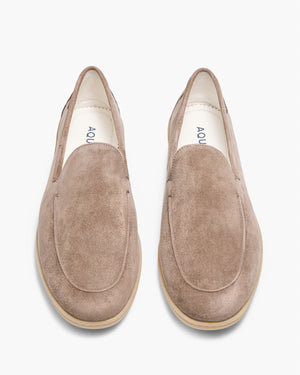Riviera Suede Taupe Loafers