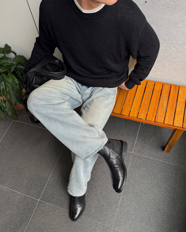 Rochford Black Zip Up Boots