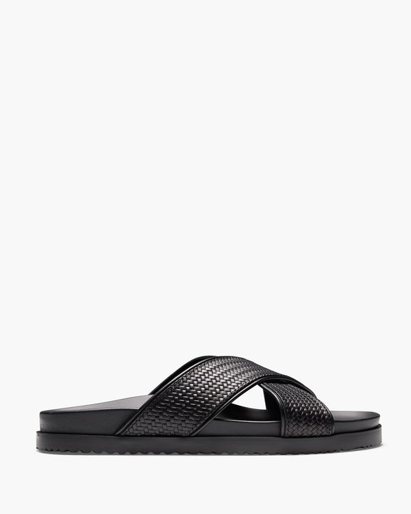 Santiago Black Sandals