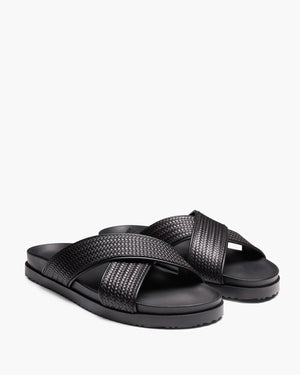 Santiago Black Sandals
