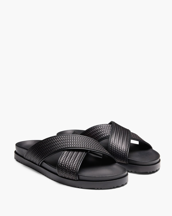 Santiago Black Sandals