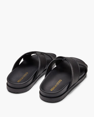 Santiago Black Sandals