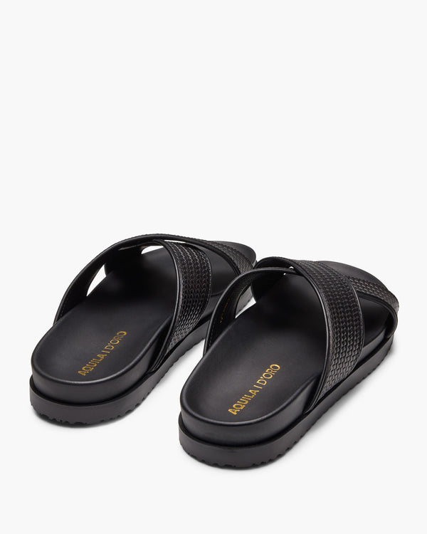 Santiago Black Sandals