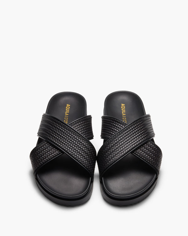 Santiago Black Sandals