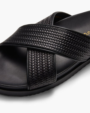 Santiago Black Sandals