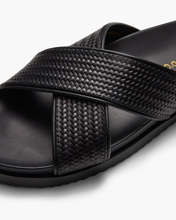 Santiago Black Sandals