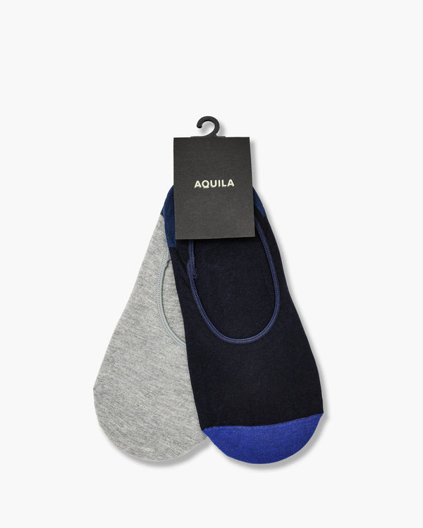 Seth Navy/Light Grey Socks