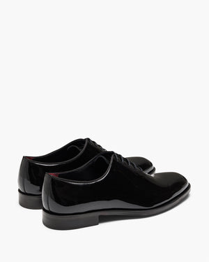Simmons Patent Black Oxford Shoes
