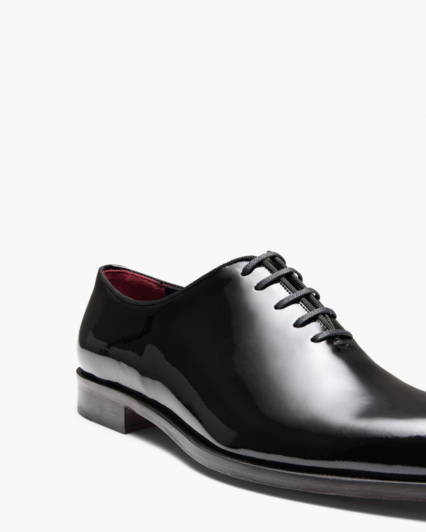 Simmons Patent Black Oxford Shoes