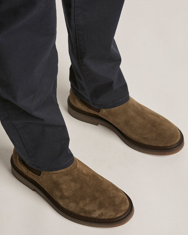 Steele Olive Suede Chelsea Boots
