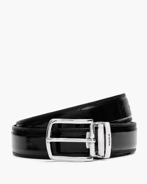 Todd Black Patent Belt