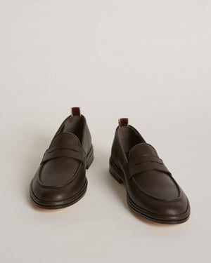 Tropez Brown Penny Loafers