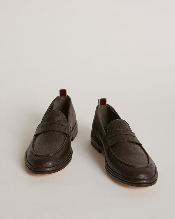Tropez Brown Penny Loafers