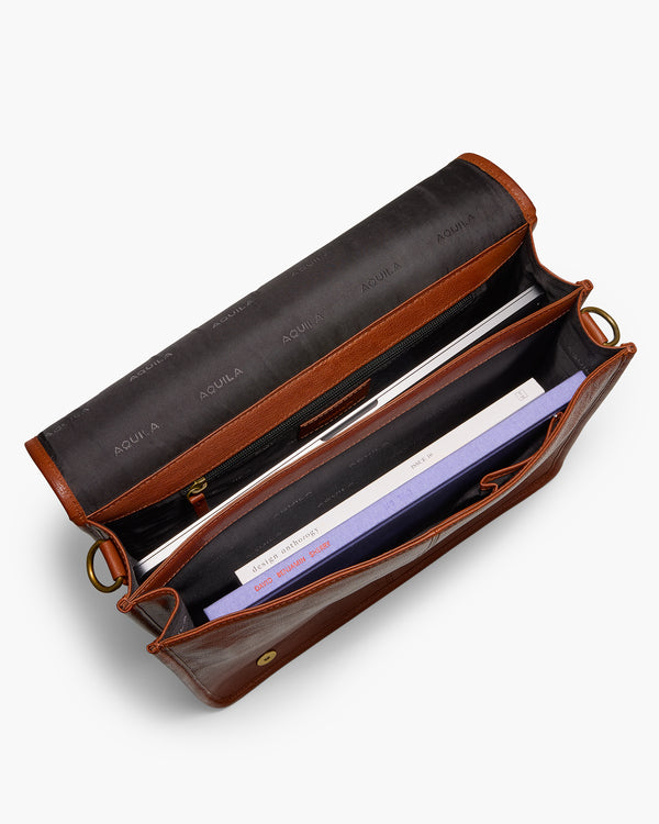Valle Cognac Messenger Bag
