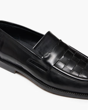 Vaughn Black Penny Loafers