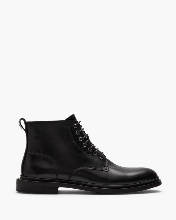 Vedder Black Lace-Up Boots