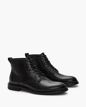 Vedder Black Lace-Up Boots