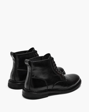 Vedder Black Lace-Up Boots
