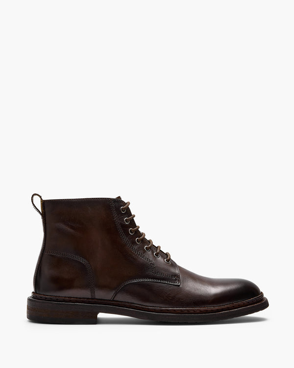 Vedder Dark Brown Lace-Up Boots