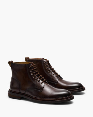 Vedder Dark Brown Lace-Up Boots
