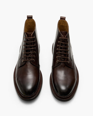 Vedder Dark Brown Lace-Up Boots